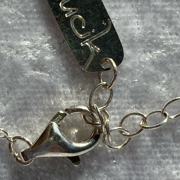 Designer Alucik Sterling Silver 925 Abstract Necklace - Picture 9 of 11